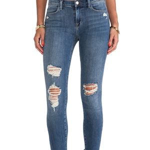 Cropped Mid Rise Skinny Destroyed in Fury Size 29